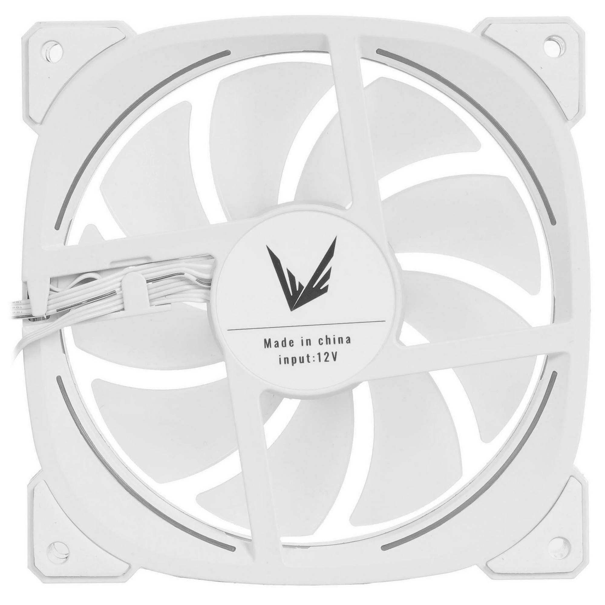 Вентилятор для корпуса Formula Nulight 12WH ARPW ARGB белый, 120 мм, 1500 об/мин, 25.34 дБ, 4 pin