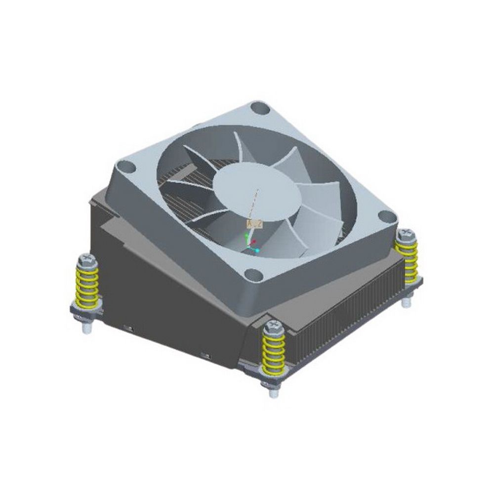 Кулер для процессора ADVANTECH 1960077101N001 медь, 3 pin, 95 Вт, 54.95 мм