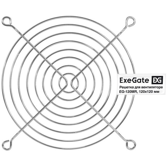 Решетка для вентилятора 40x40 ExeGate EG-040PSB (40x40 мм, пластиковая, квадратная, черная)