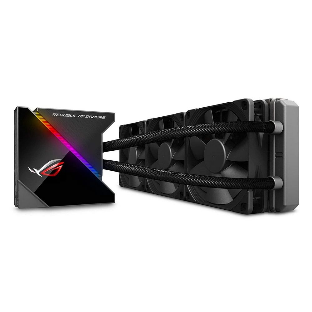 Жидкостная система охлаждения ASUS ROG RYUJIN 360 черный, 120 мм, алюминий, 2000 об/мин, 29.7 дБ, 4