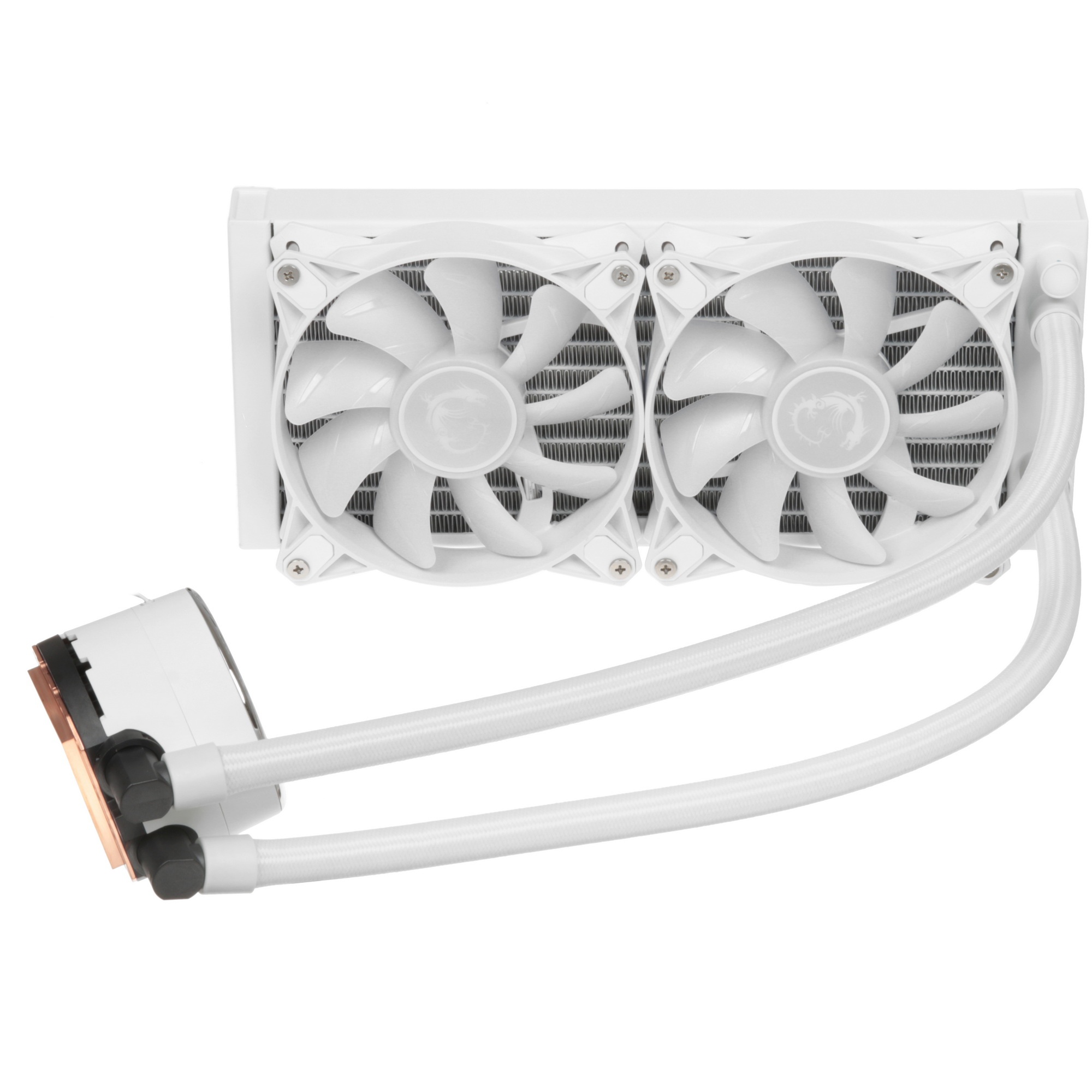 СВО MSI MAG CORELIQUID E240 белый 120мм алюминий+медь 1800rpm 32.5db 4-pin 310W