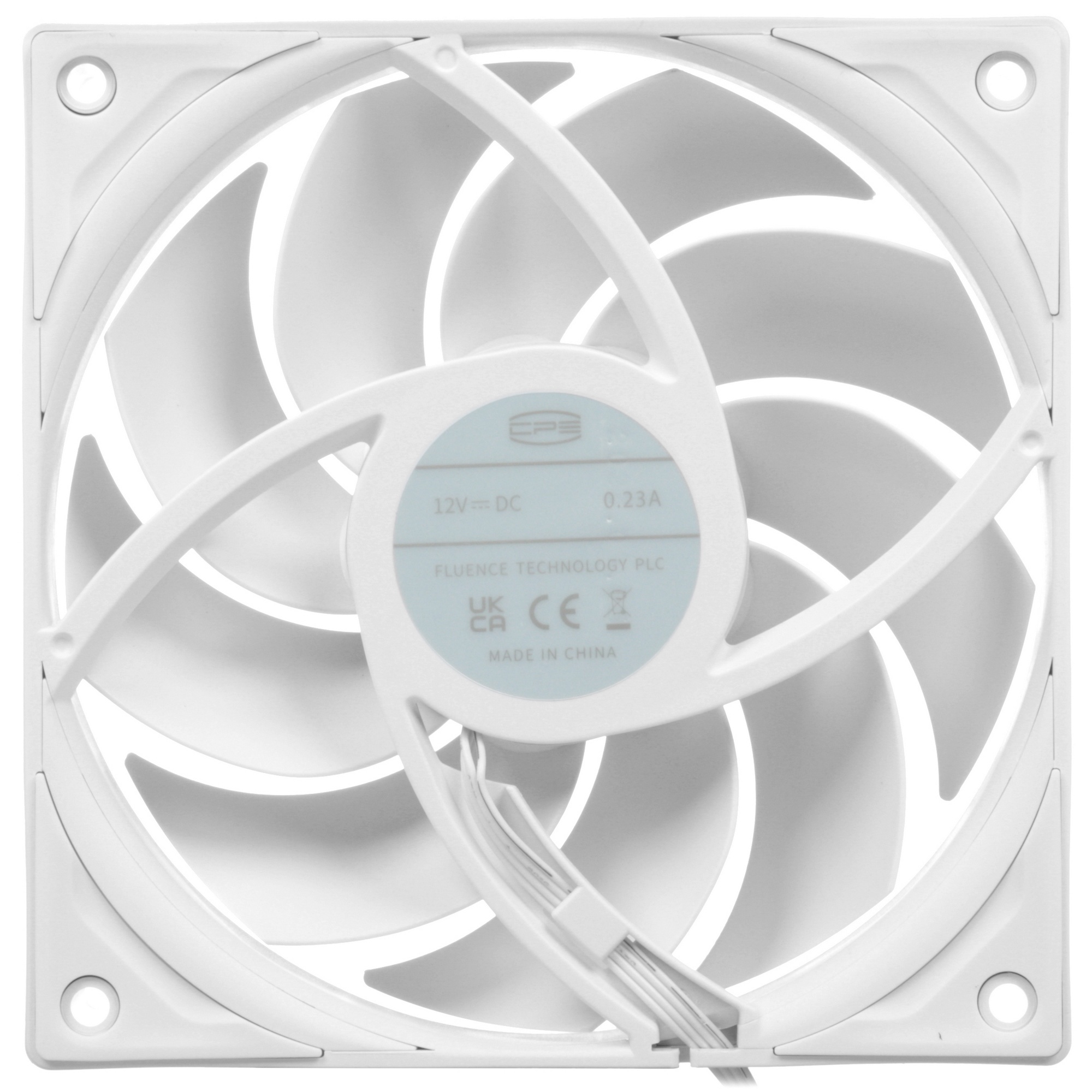 Вентилятор для корпуса PCCooler F5 R120 белый, 120 мм, 2200 об/мин, 32 дБ, 4 pin