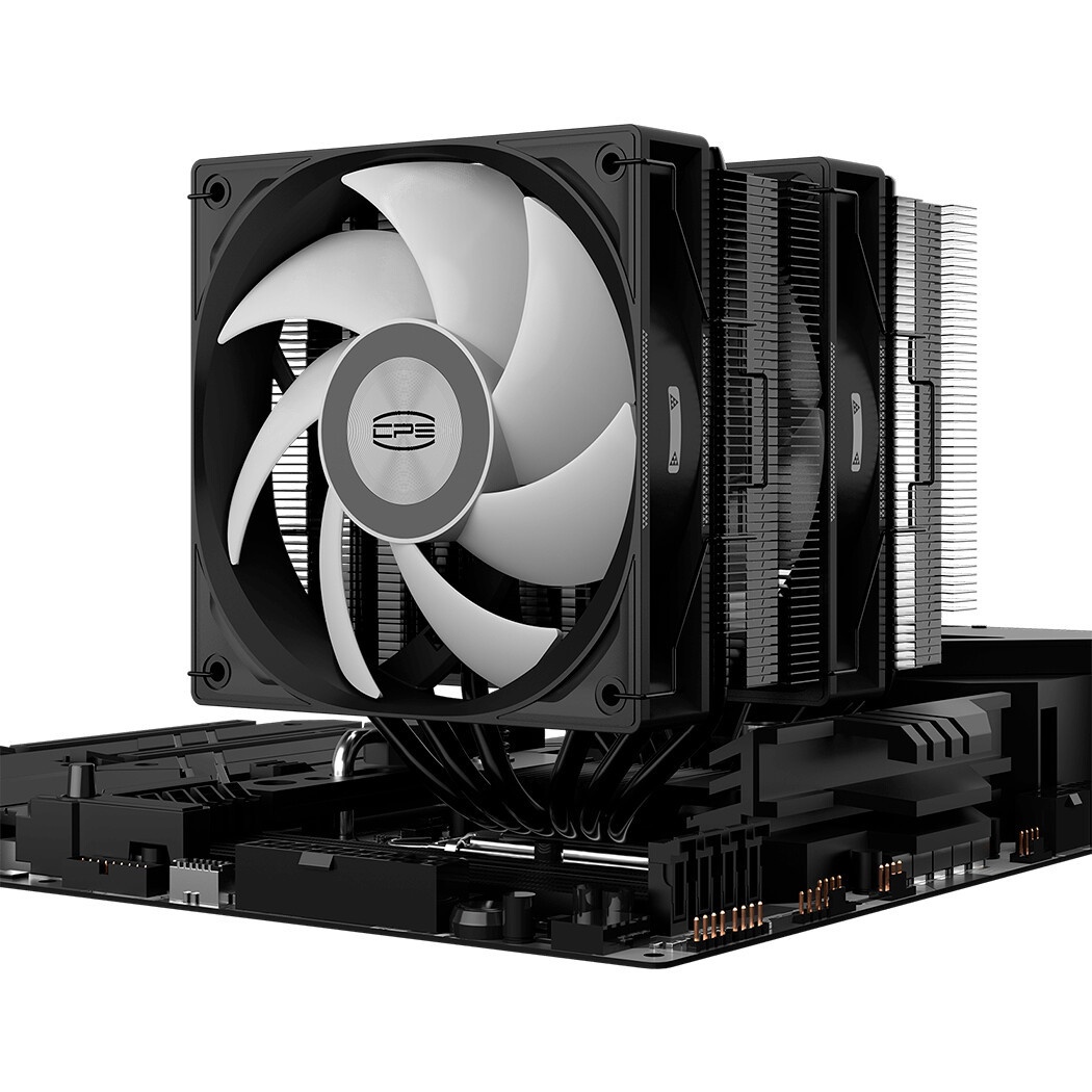 Кулер PCCooler E126MB черный 120мм алюминий 1800rpm 26.5db 4-pin 92W 70мм