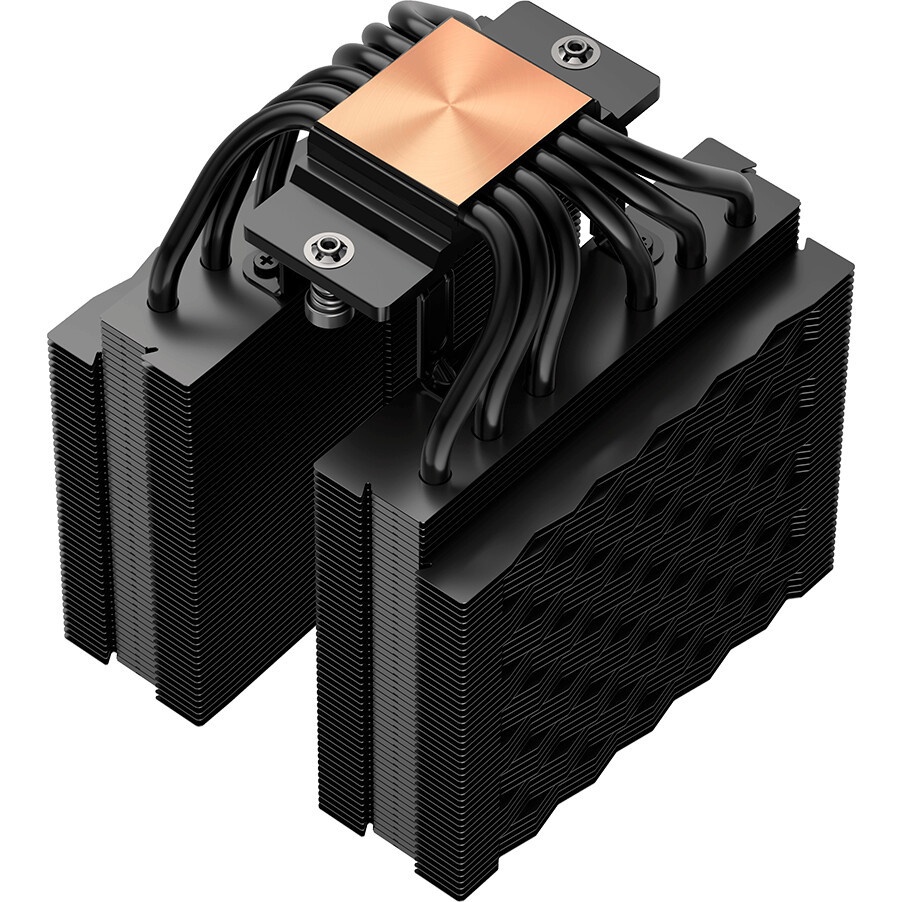 Кулер для процессора PCCooler RZ620 WH (260W, 4-pin PWM, 158mm, Al/Cu, 6x6mm, 2x120mm, 86.73CFM, 32d