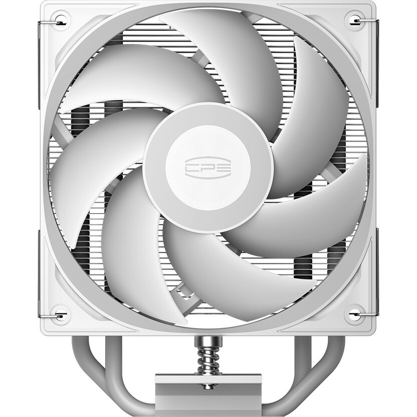 Кулер для процессора PCCooler RZ620 WH (260W, 4-pin PWM, 158mm, Al/Cu, 6x6mm, 2x120mm, 86.73CFM, 32d