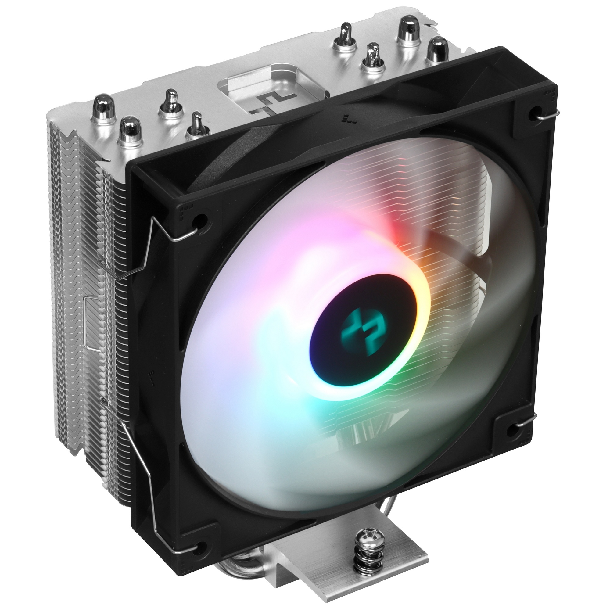 Кулер для процессора DEEPCOOL AG400 LED черный, 120 мм, алюминий/медь, 2000 об/мин, 31.6 дБ, 4 pin,