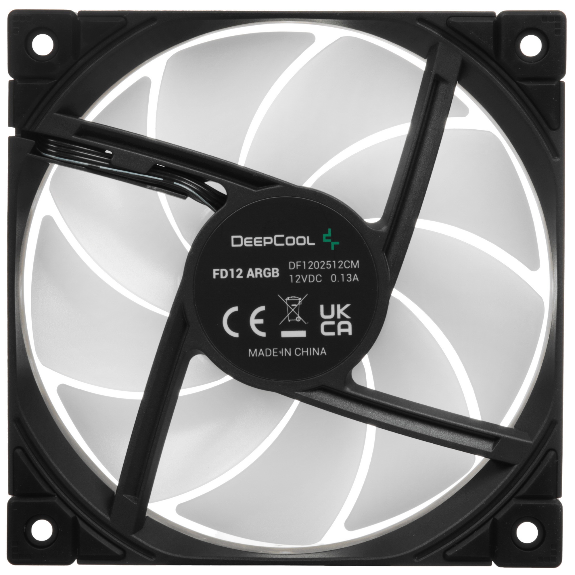 Комплект вентиляторов для корпуса DEEPCOOL FD12-3 IN 1 черный, 120 мм, 2050 об/мин, 27.6 дБ, 4 pin