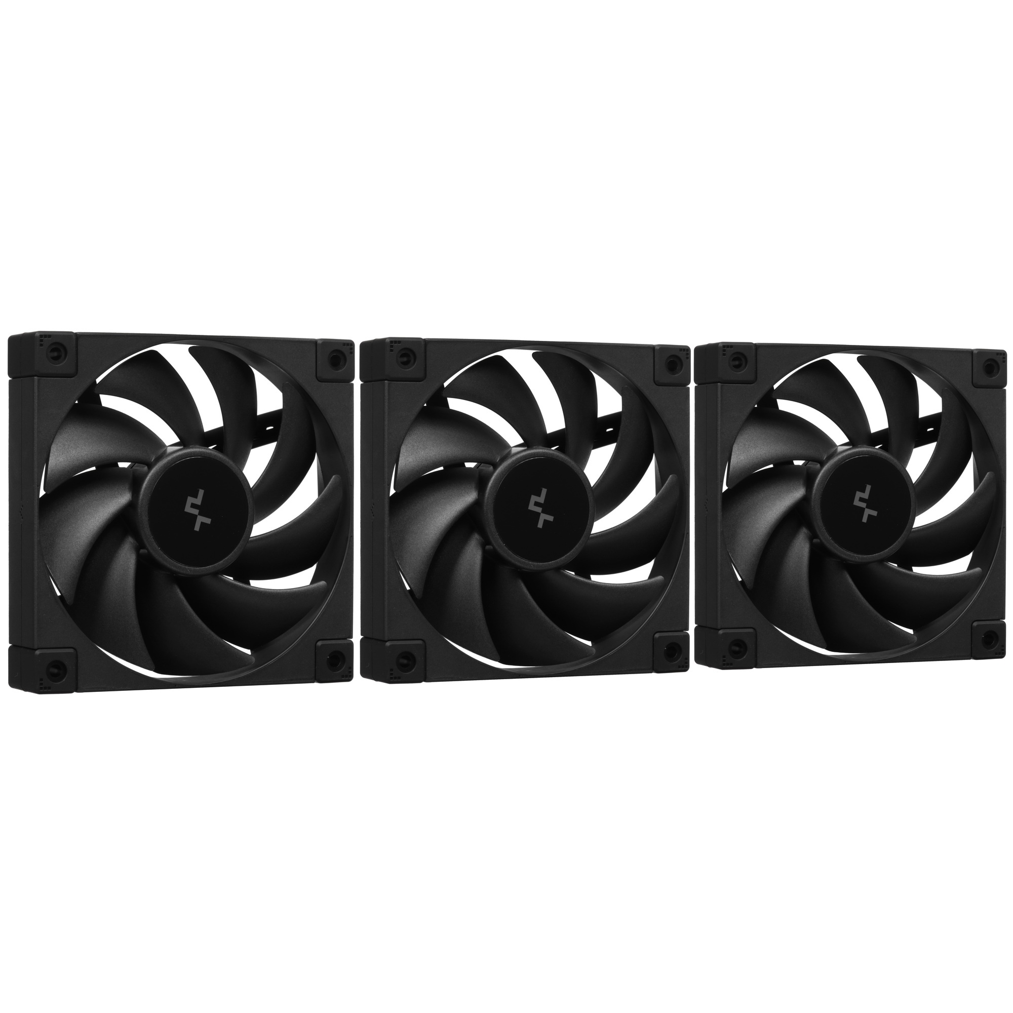 Комплект вентиляторов для корпуса DEEPCOOL FD12-3 IN 1 черный, 120 мм, 2050 об/мин, 27.6 дБ, 4 pin