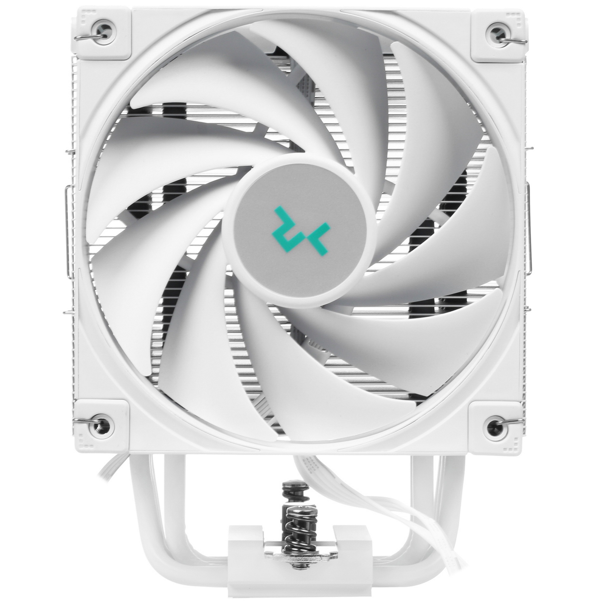 Кулер для процессора DEEPCOOL AK500 DIGITAL WH белый, 120 мм, алюминий/медь, 1850 об/мин, 28 дБ, 4 p