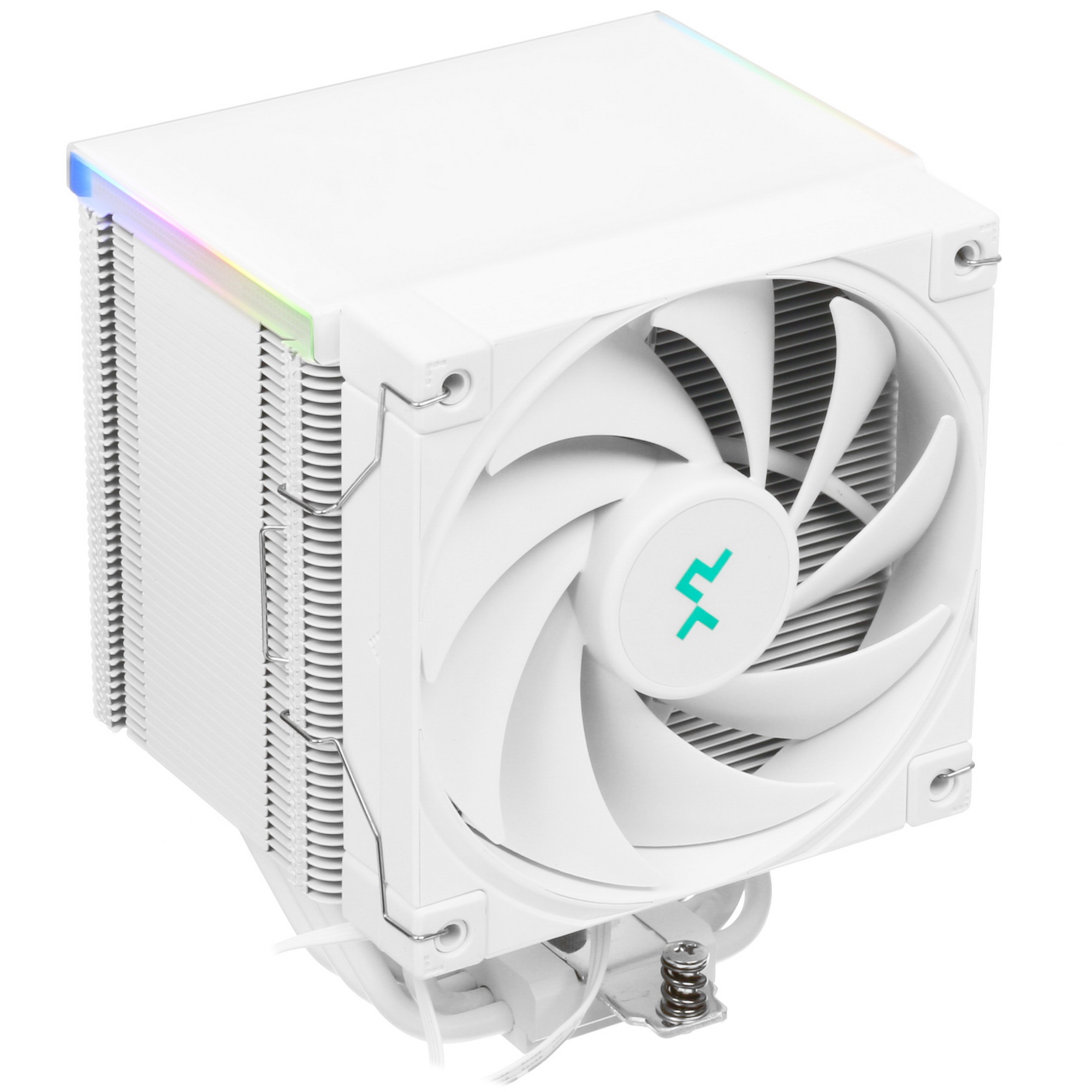 Кулер для процессора DEEPCOOL AK500 DIGITAL WH белый, 120 мм, алюминий/медь, 1850 об/мин, 28 дБ, 4 p