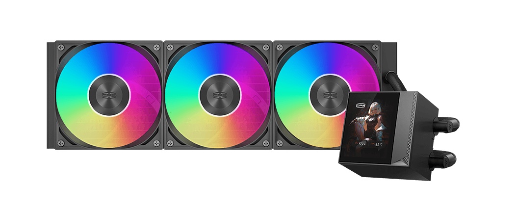 Система охлаждения PCCooler DA360 Pro ARGB черный 120мм алюминий+медь 2200rpm 33.7db 4-pin 300W