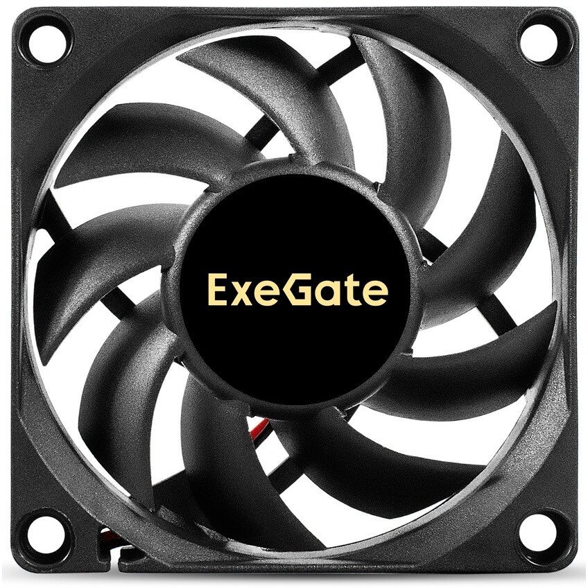 Вентилятор для корпуса ExeGate EX07025B3P черный, 70 мм, 4000 об/мин, 40.5 дБ, 3 pin