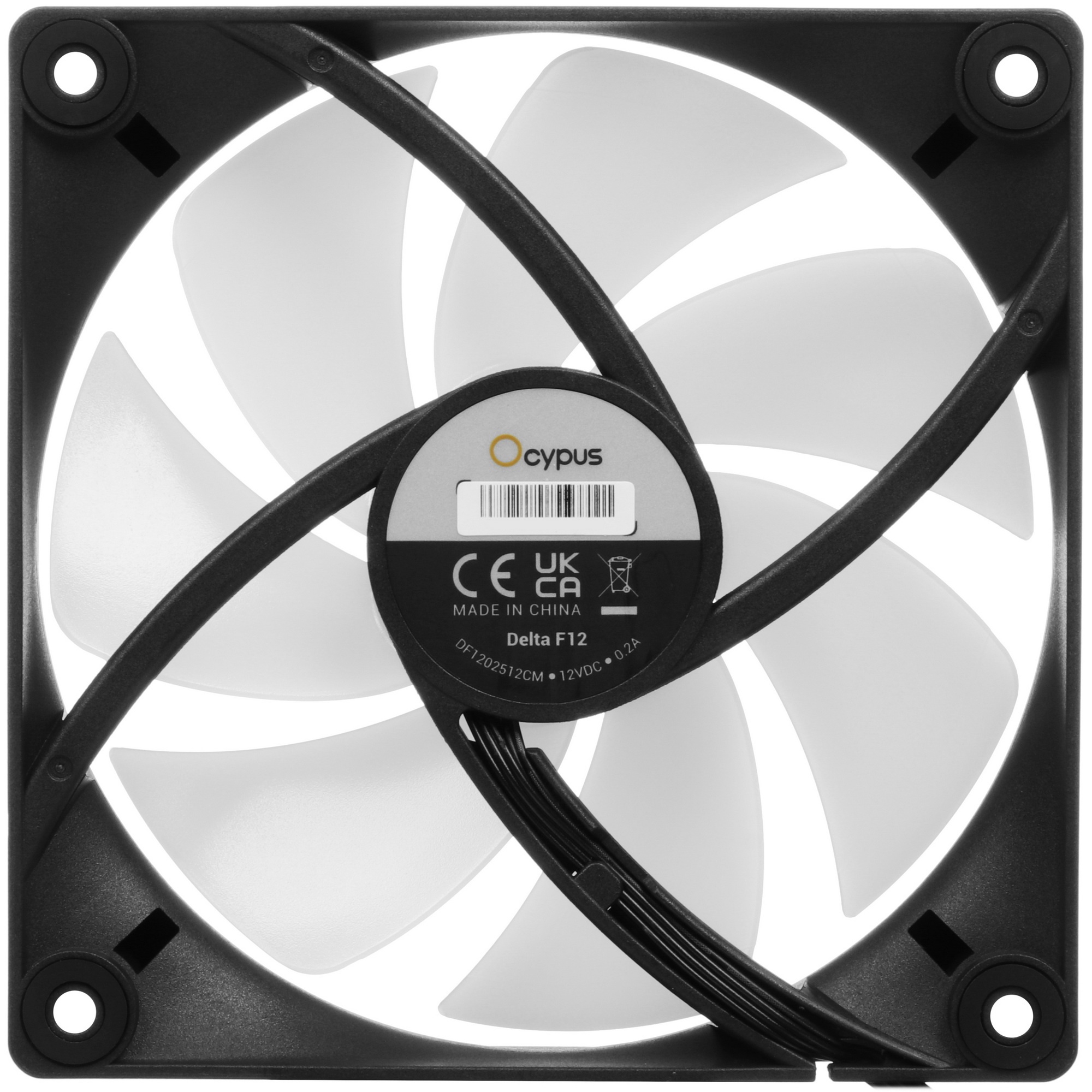 Комплект вентиляторов для корпуса Ocypus Delta F12 ARGB 3 IN 1 BK Delta-F12-BK3AM00X-GL черный 120мм
