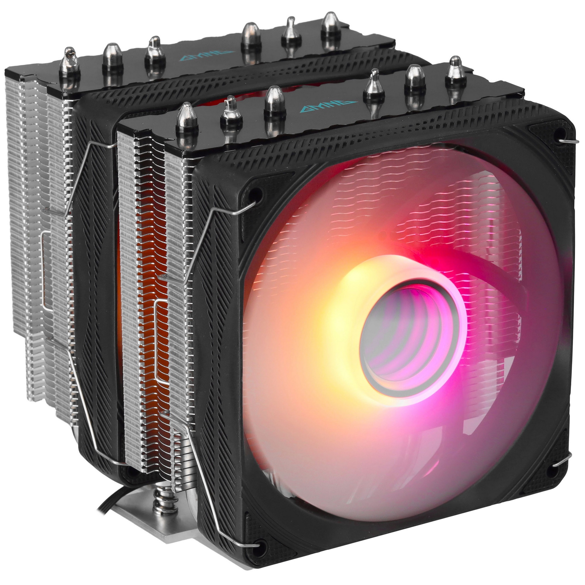 Кулер GMNG GG-CPC250-ARGB1 ARGB черный 120мм алюминий+медь 1600rpm 32db 4-pin 250W 152мм