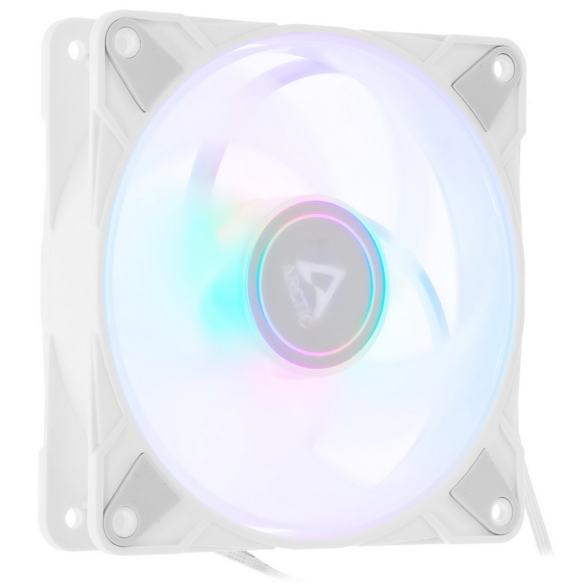 Вентилятор для корпуса Arctic P12 PWM PST A-RGB белый, 120 мм, 2000 об/мин, 22.5 дБ, 4 pin