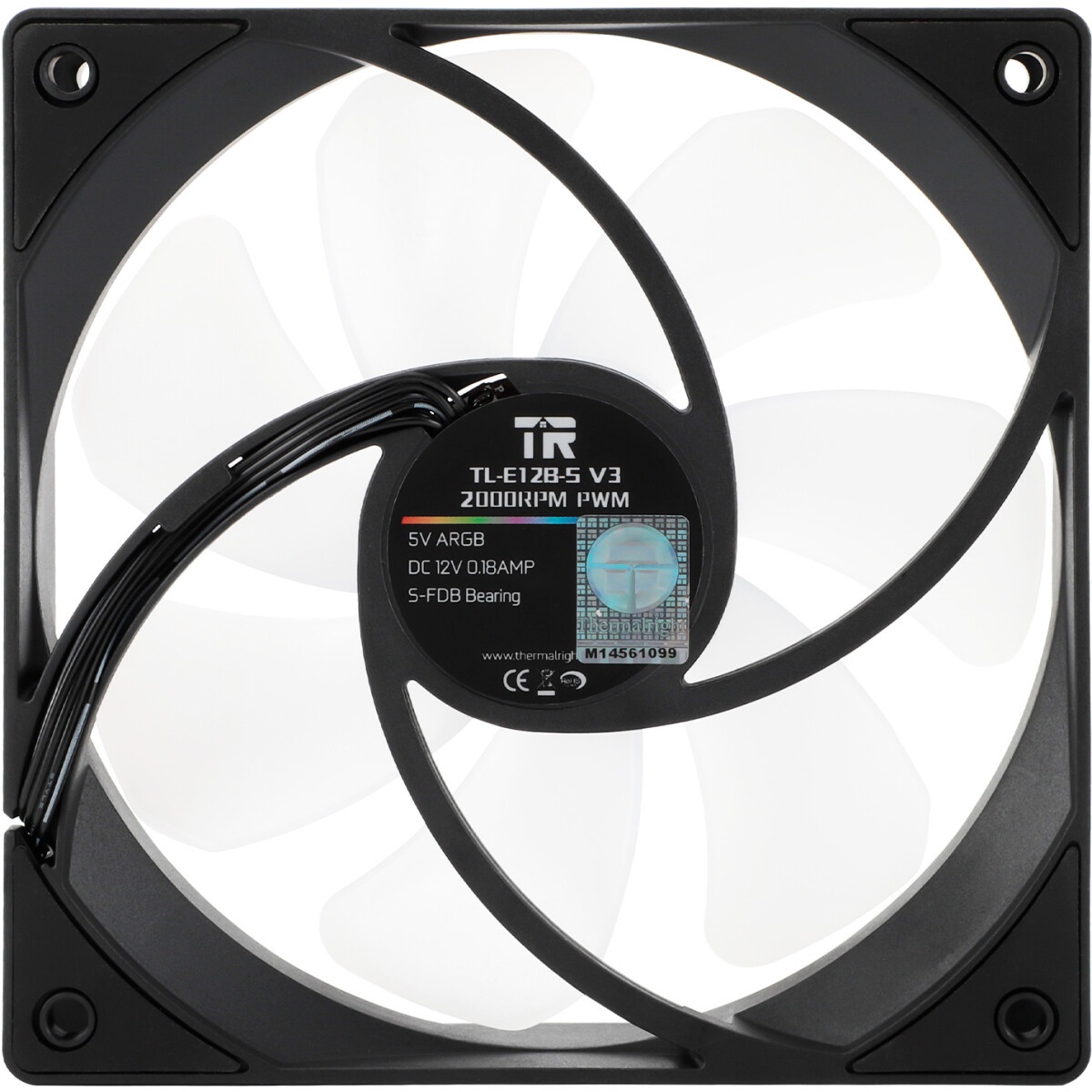 Вентилятор Thermalright TL-C12-W белый 4-pin 25.6dB 135gr Ret