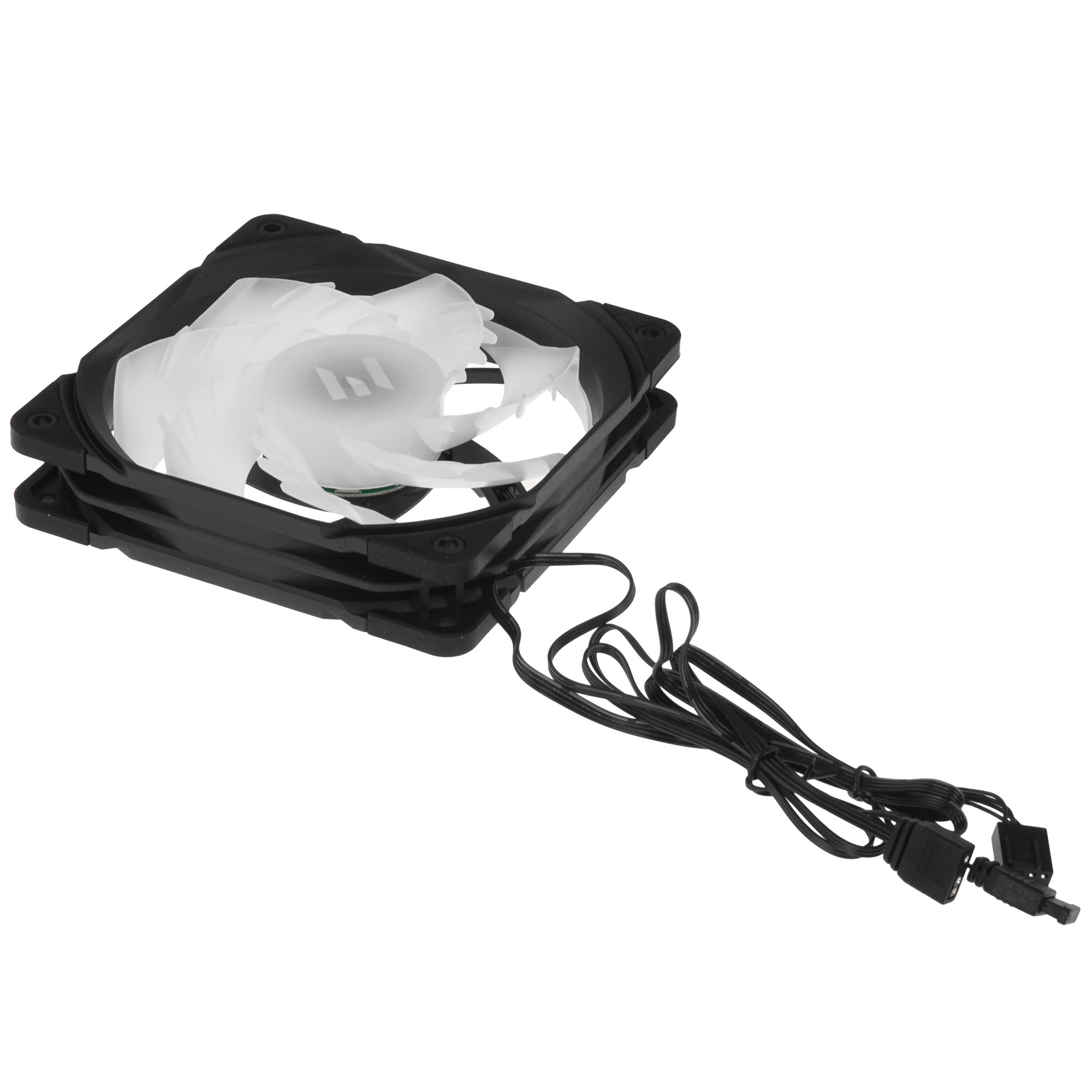 Вентилятор для корпуса Zalman ZM-AF120R ARGB черный, 120 мм, 1500 об/мин, 24.3 дБ, 4 pin