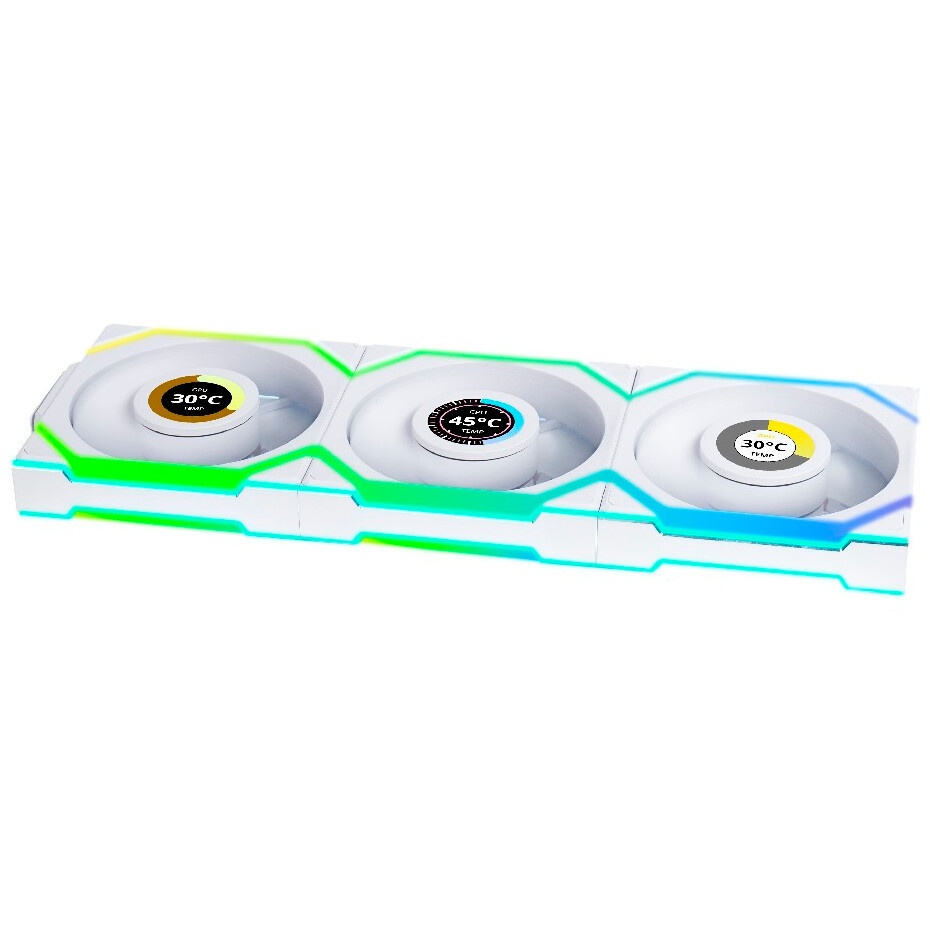 Комплект вентиляторов для корпуса Lian Li Uni Fan ALV2 (3 шт.) G99.12ALV23B.00 черный, 120 мм, 2000r