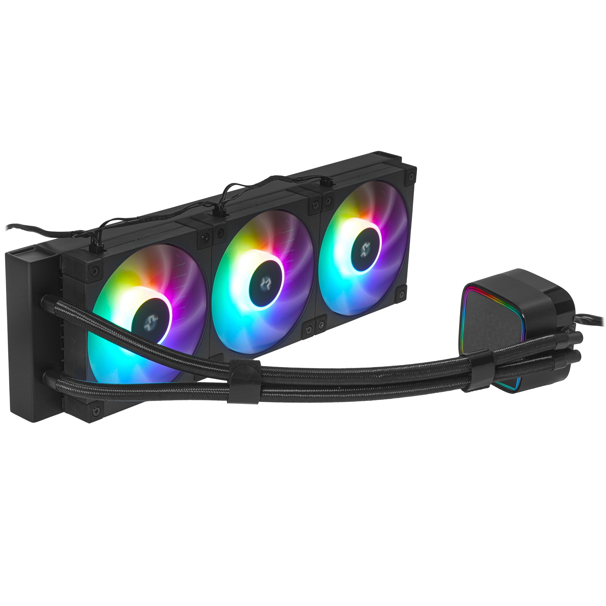Система жидкостного охлаждения DEEPCOOL LD360 черный, 120 мм, алюминий/медь, 2400 об/мин, 38.71 дБ,