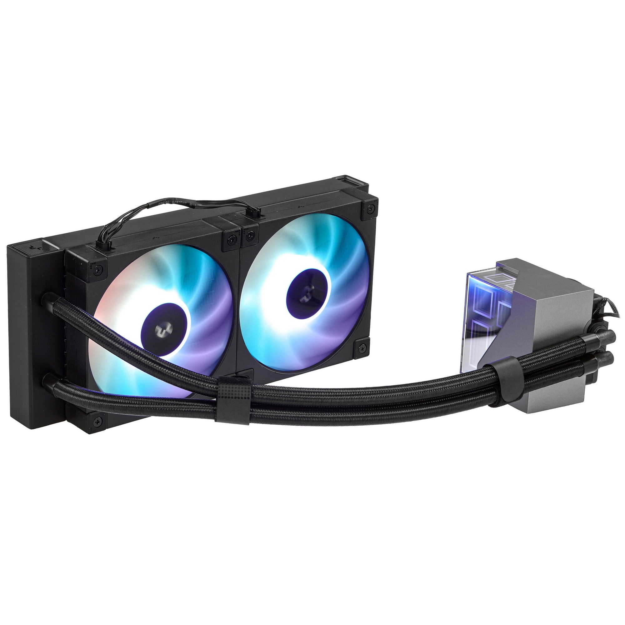 Система жидкостного охлаждения DEEPCOOL LT240 ARGB черный, 120 мм, алюминий/медь, 2400 об/мин, 38.71