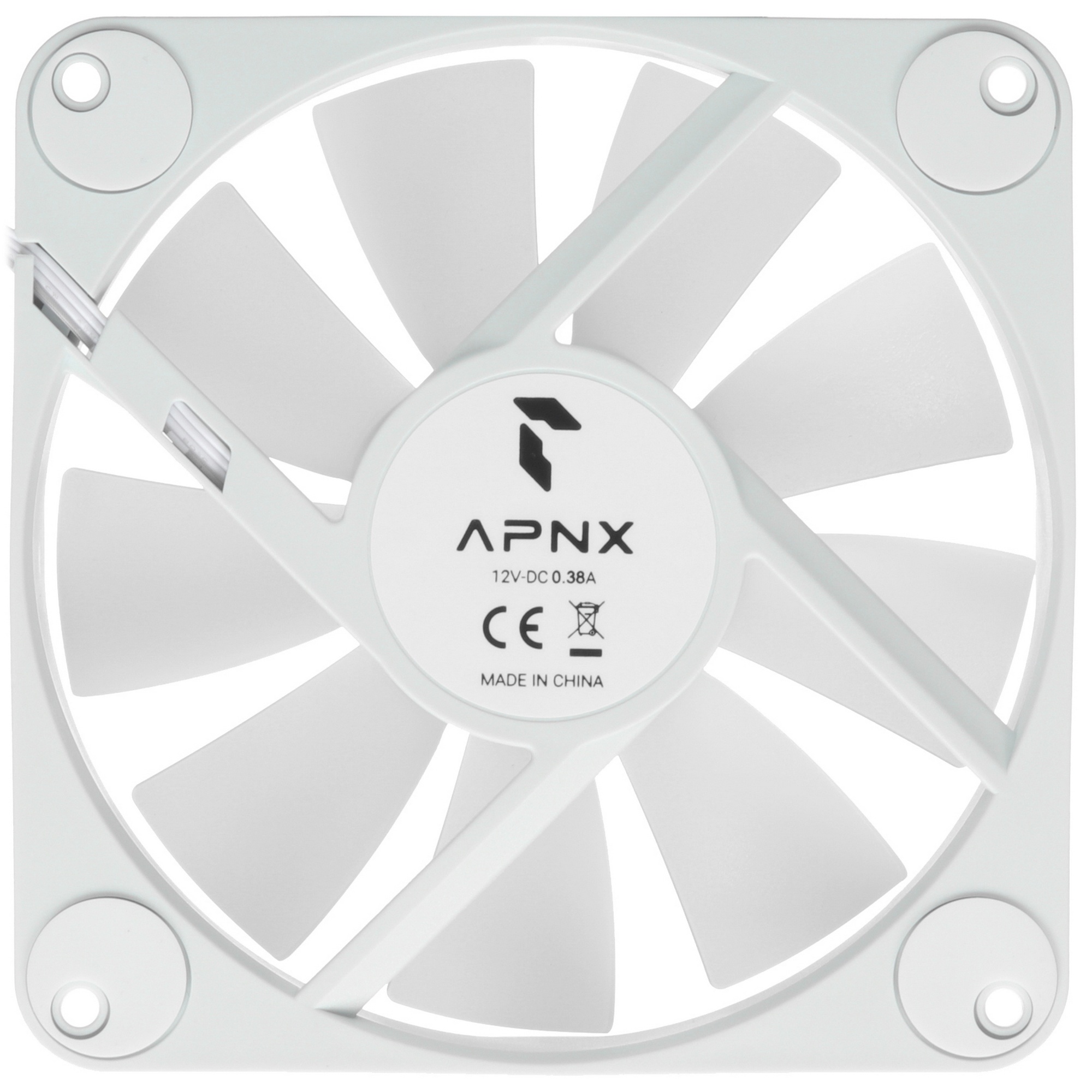 Вентилятор для корпуса Aerocool / Formula APNX FP1-120 PWM ARGB белый, 120 мм, 1600 об/мин, 33 дБ, 4