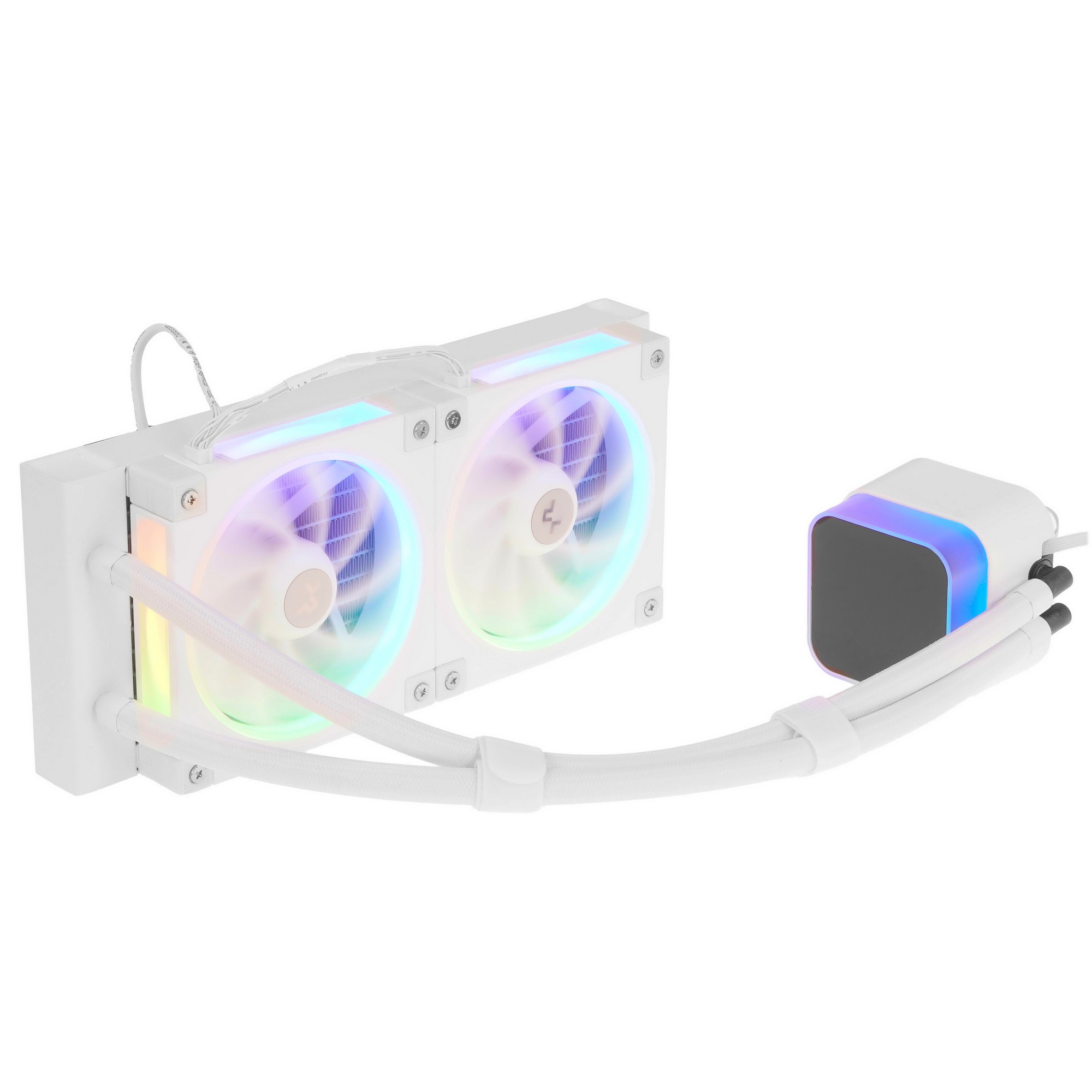 Система водяного охлаждения Deepcool LQ240 Wh ARGB белый 120мм алюминий+медь 2400rpm 38.71db 4-pin 3