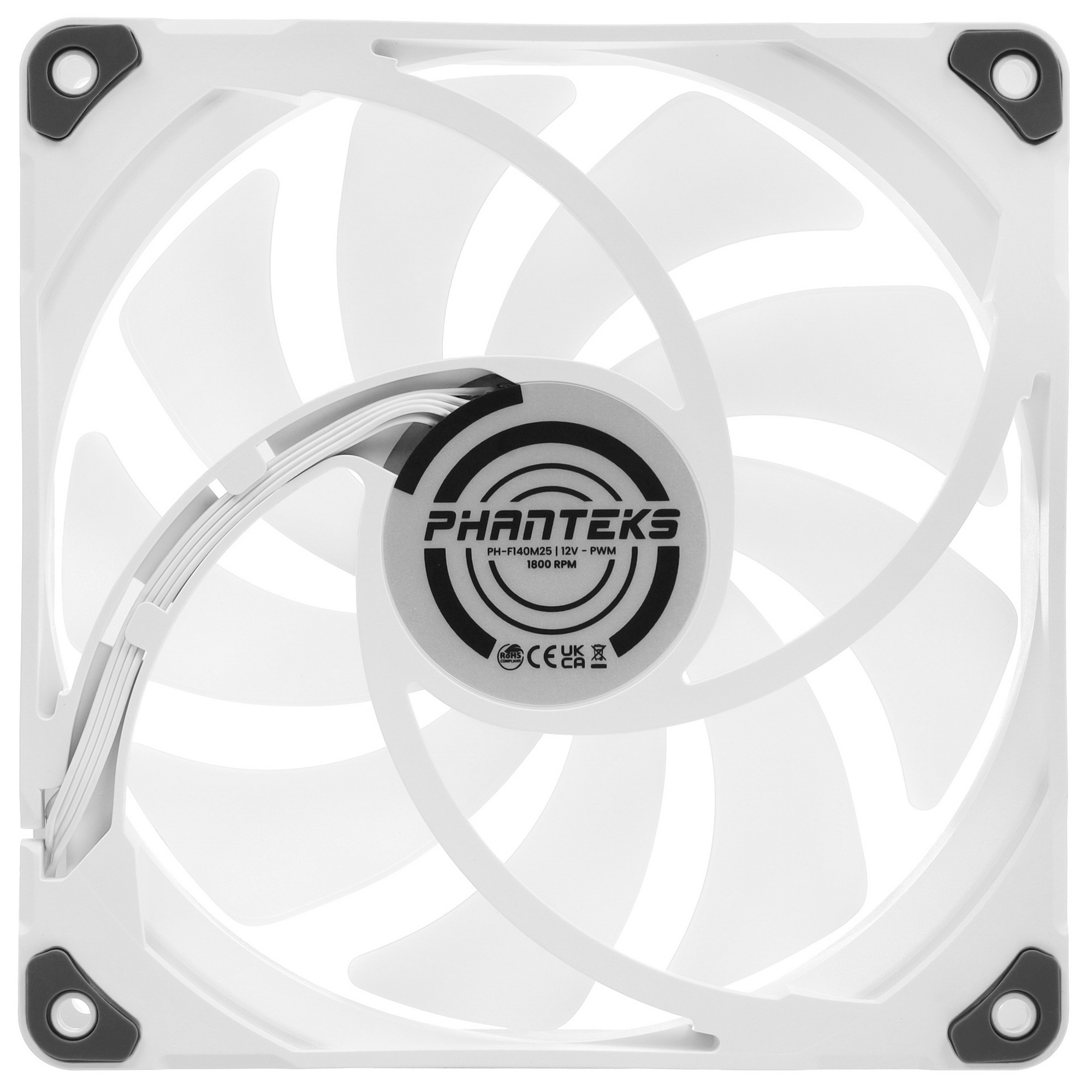 Комплект вентиляторов (3шт.) PHANTEKS M25 DRGB белый 140мм 1800rpm 36,57db 4-pin