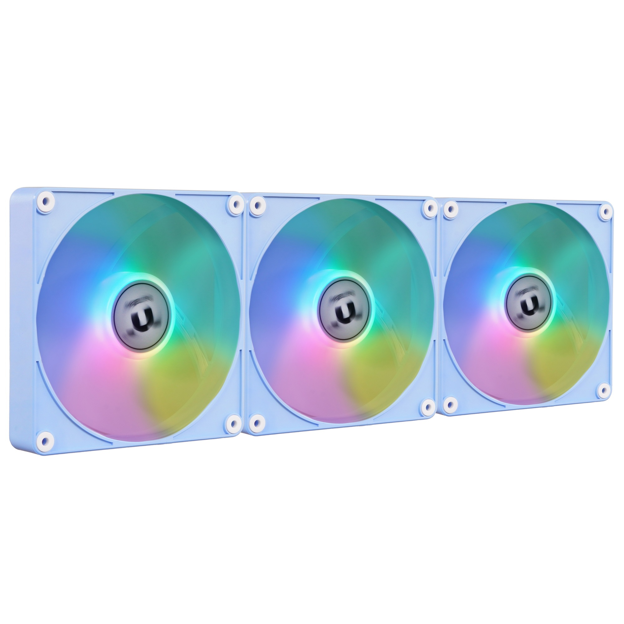 Комплект вентиляторов для корпуса Thermaltake CT140 EX Reverse ARGB Sync (3 шт.) голубой, 140 мм, 18