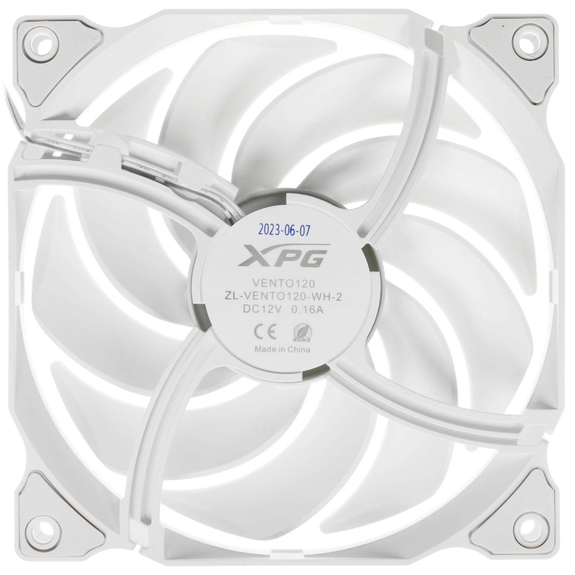 Вентилятор для корпуса ADATA XPG VENTO 120 ARGB черный, 120 мм, 1850 об/мин, 21 дБ, 3 pin