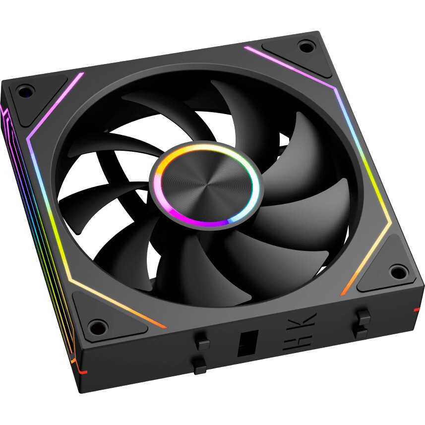 Вентилятор для корпуса PCCooler EF120 ARGB черный, 120 мм, 1500 об/мин, 25.7 дБ, 4 pin