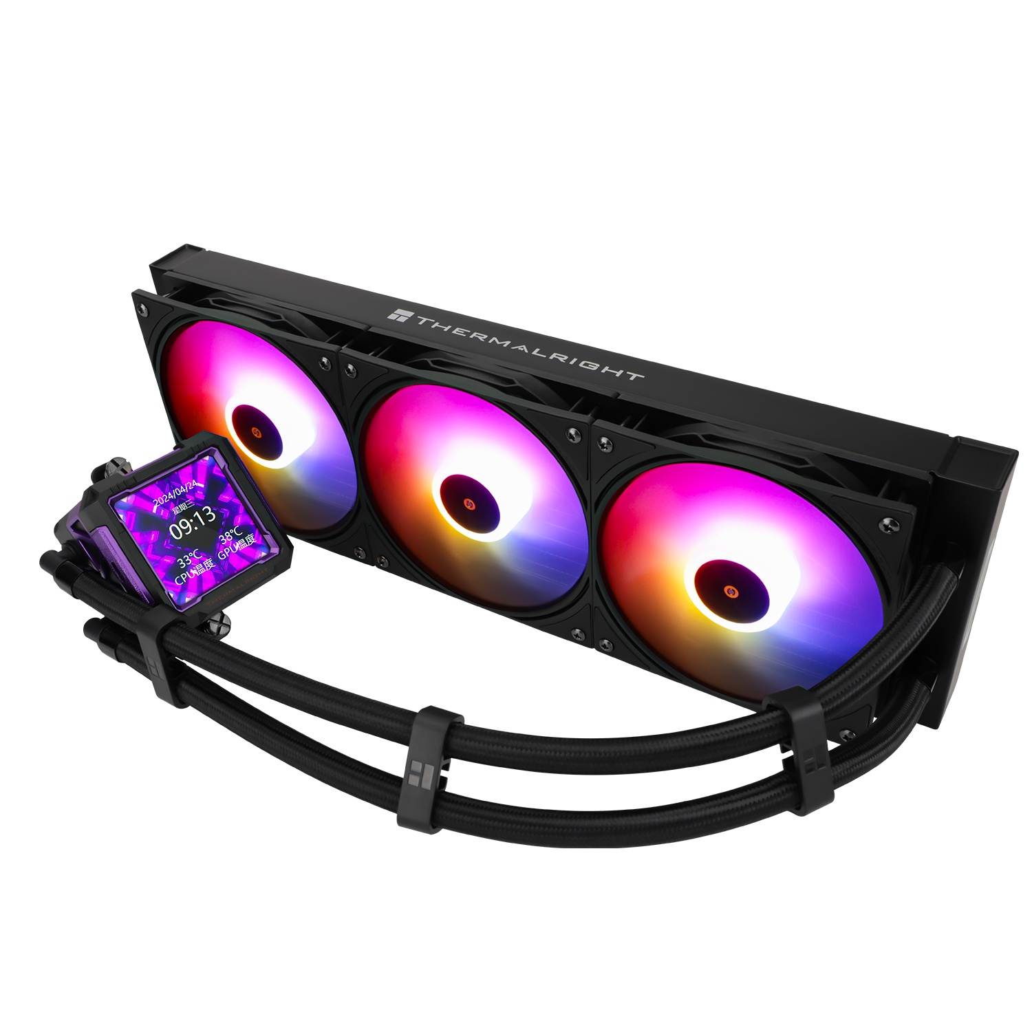 Водяное охлаждение для процессора Thermalright Frozen Warframe Pro 360 Black ARGB (360mm, Black, ARG