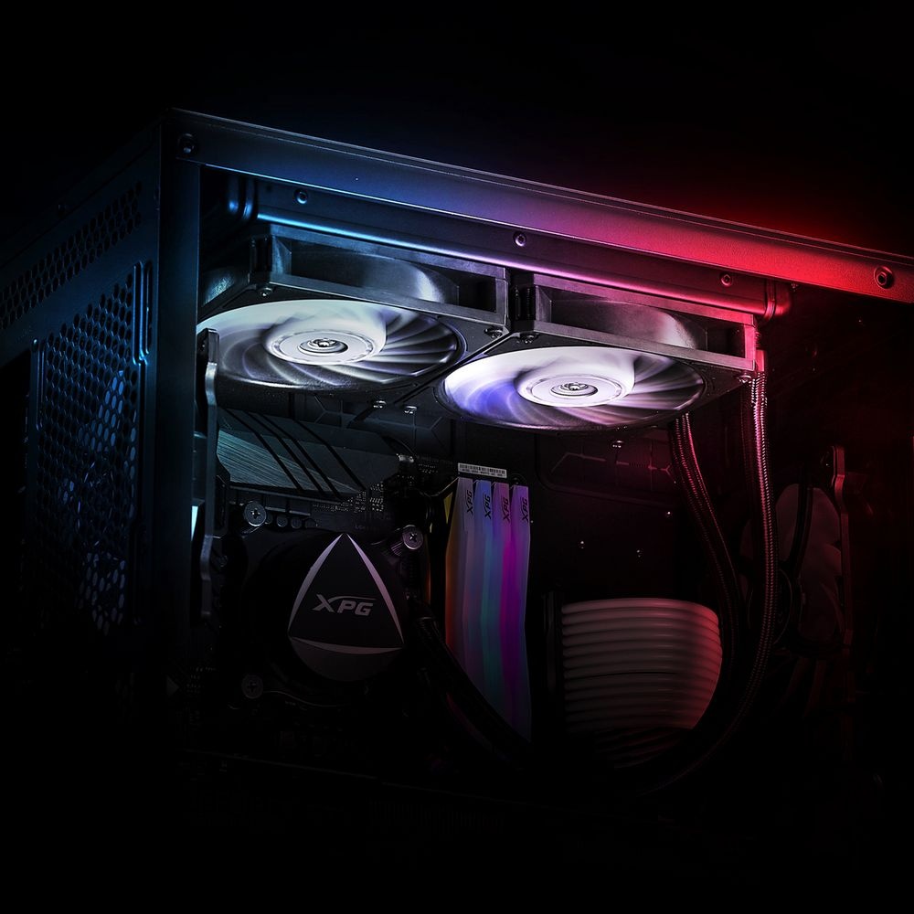 Вентилятор в корпус XPG VENTOPRO120-PWMBKCWW черный 120мм 2150rpm 28db 4-pin