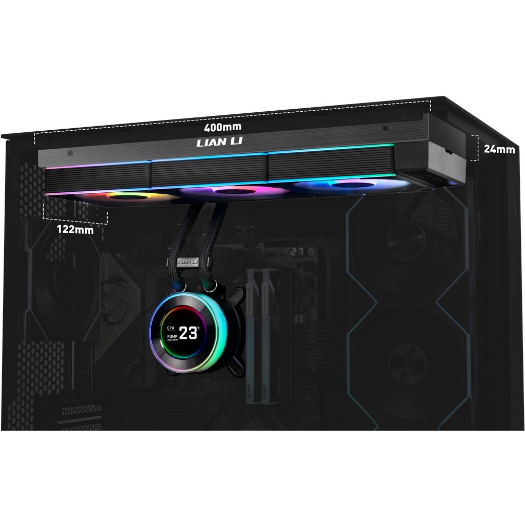 СВО для процессора LIAN LI Galahad II Trinity G89.GA2T36W.00 белый 120мм алюминий+медь 2450rpm 30db