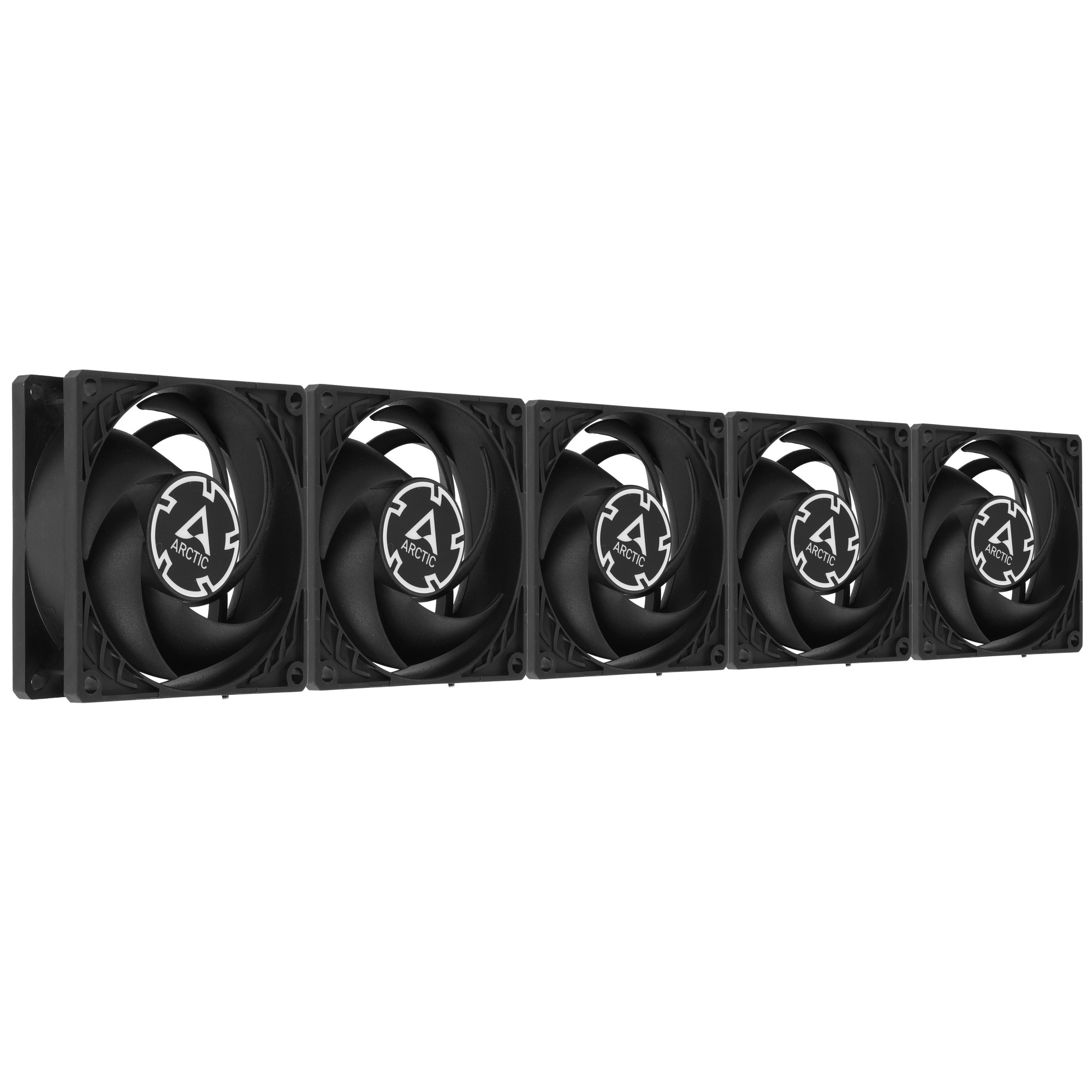 Вентилятор корпусной ARCTIC P8 Silent Black комплект 5 шт (ACFAN00301A) черный 80мм 1600rpm 22.5db 3