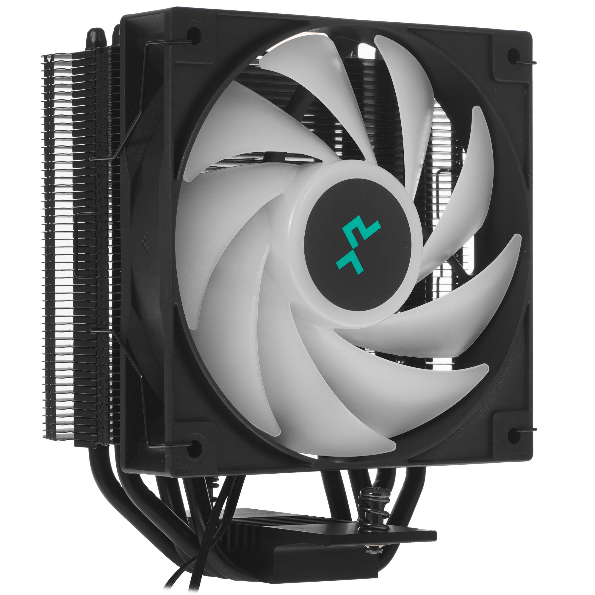 Кулер для процессора DEEPCOOL AG400 BK ARGB черный, 120 мм, алюминий/медь, 2000 об/мин, 31.6 дБ, 4 p