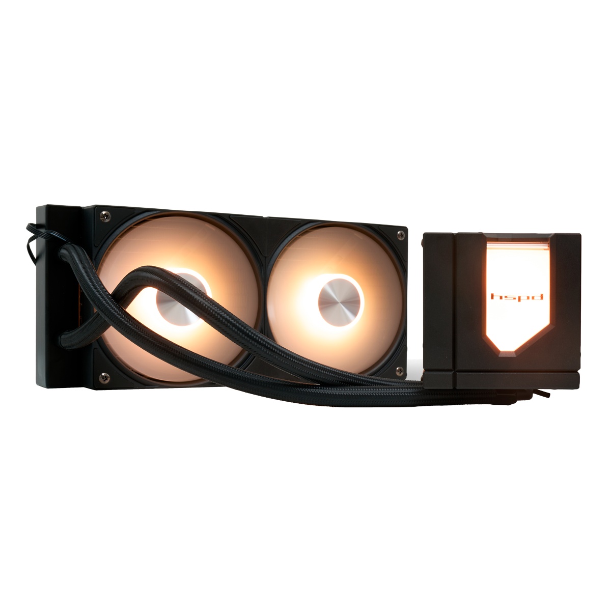 Водяное охлаждение для процессора/ Water Cooling System HSPD W1240 ARGB BLACK черный 120мм алюминий+
