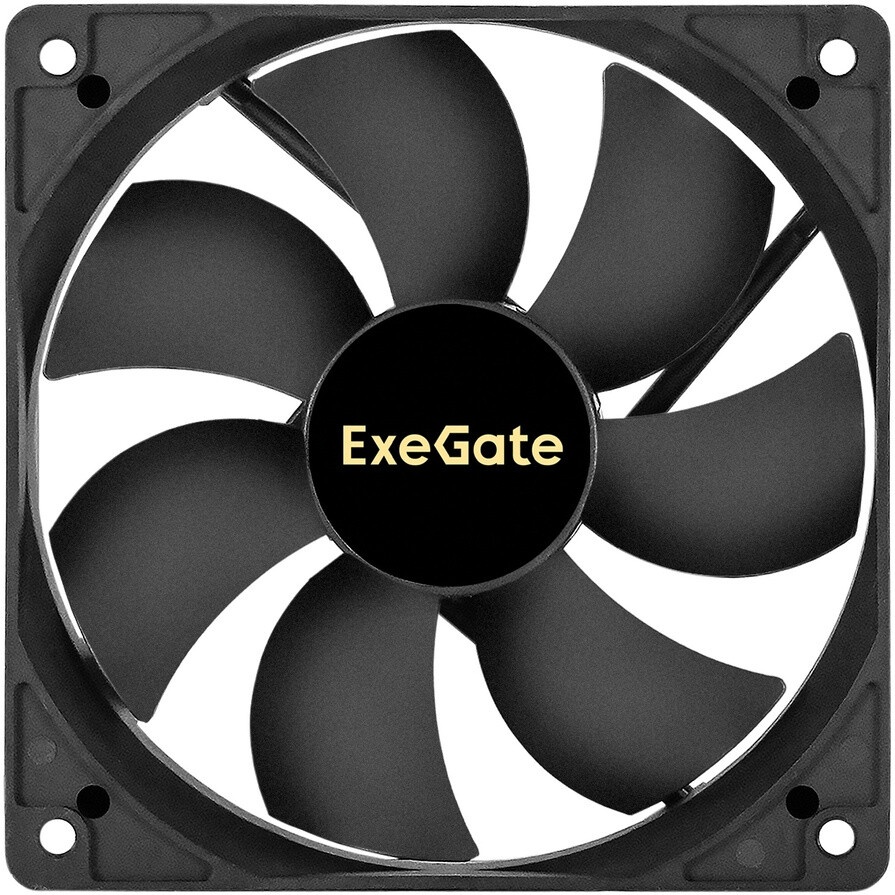 Вентилятор для корпуса ExeGate EX12038S3P-24 черный, 120 мм, 3000 об/мин, 46.1 дБ, 3 pin