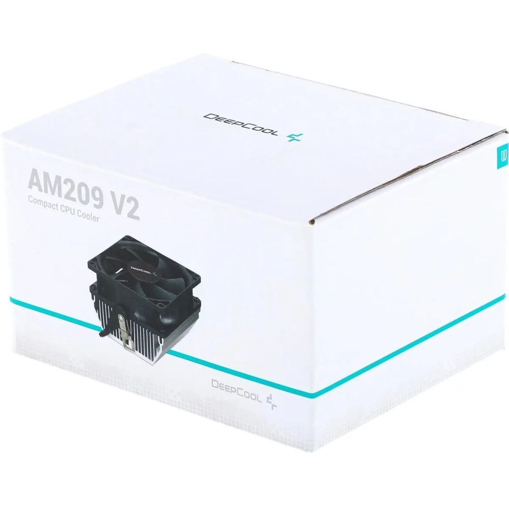Кулер для процессора DEEPCOOL CK-AM209 V2 серебристый, 80 мм, алюминий, 1600 об/мин, 19.5 дБ, 3 pin,