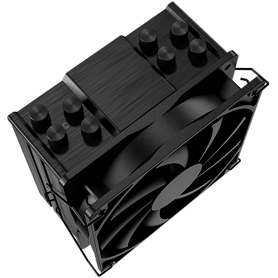 Кулер для процессора ExeGate Dark Magic EE400XL-PWM черный, 120 мм, алюминий/медь, 2400 об/мин, 37 д