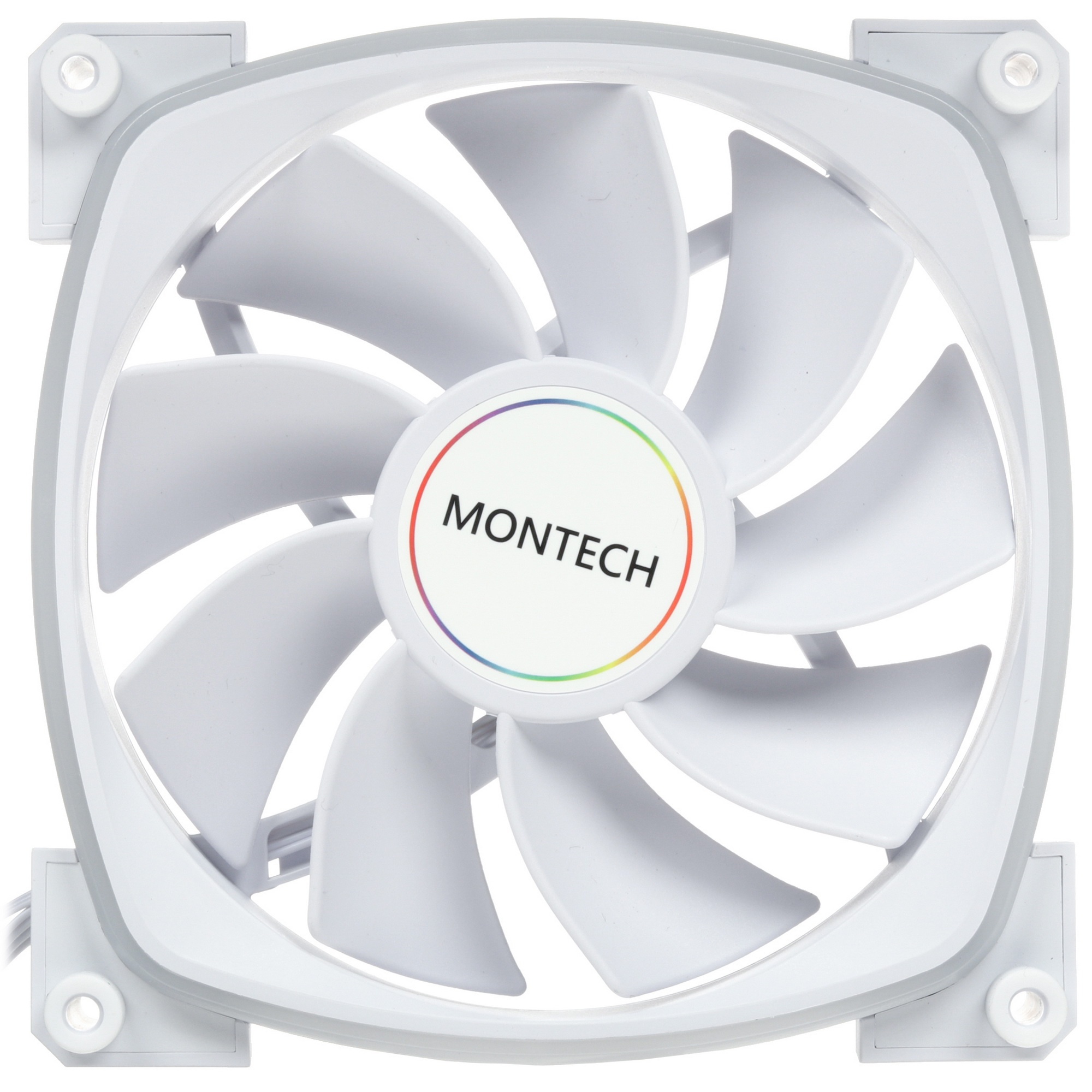 Вентилятор для корпуса MONTECH RX140 PWM белый, 140 мм, 1600 об/мин, 27.9 дБ, 4 pin