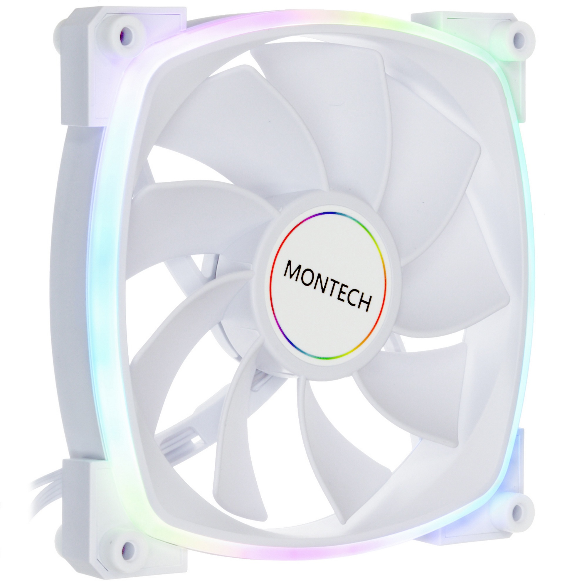 Вентилятор для корпуса MONTECH RX140 PWM белый, 140 мм, 1600 об/мин, 27.9 дБ, 4 pin