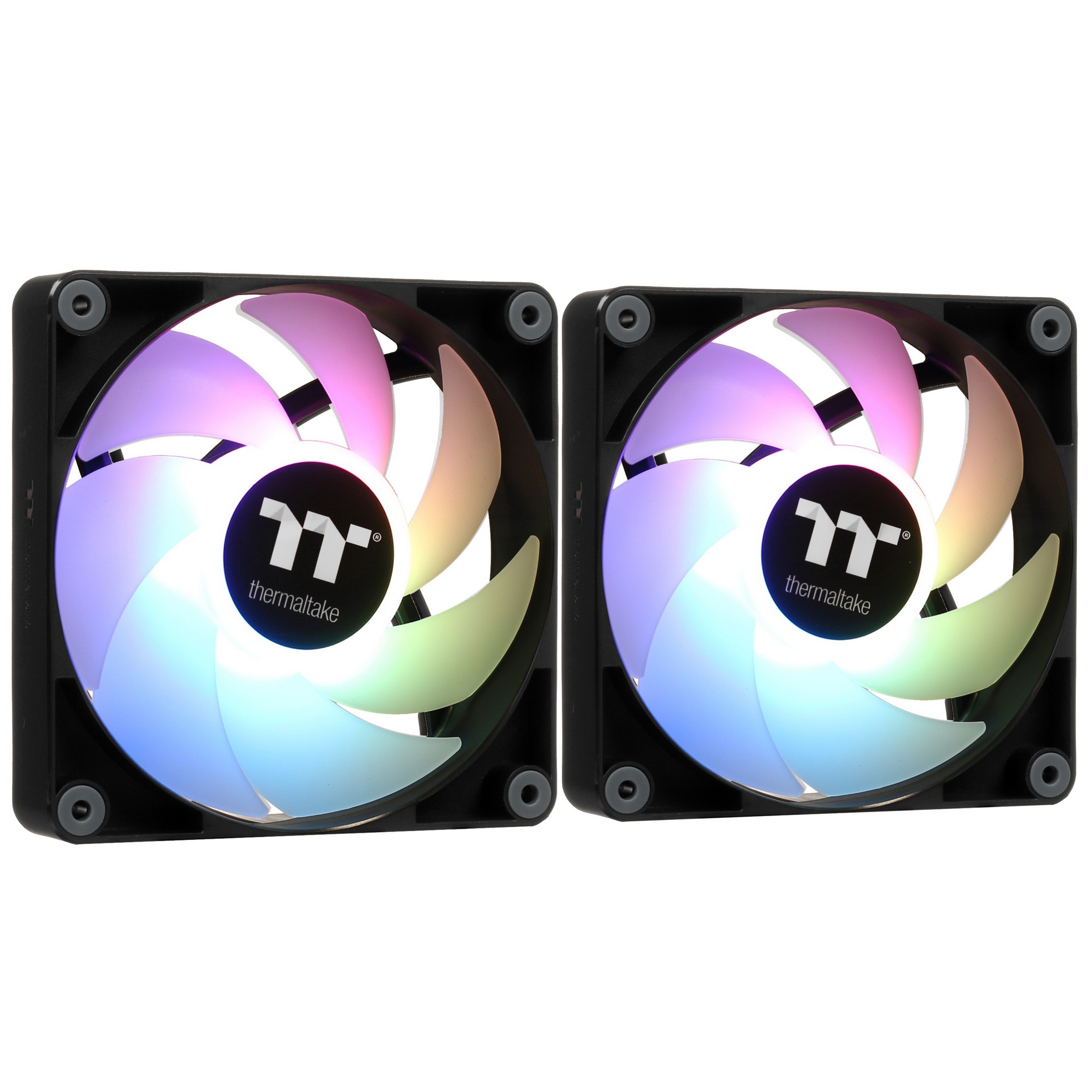Вентилятор для корпуса Thermaltake CT120 Sync ARGB 120х120x25 черный 4-pin 25.8дБ (упак.:2шт) (CL-F1