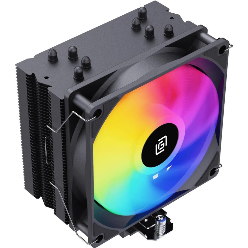 Устройство охлаждения(кулер) Oklick OG-CPC180FRGB-PWM1 черный 120мм алюминий+медь 1500rpm 20db 4-pin
