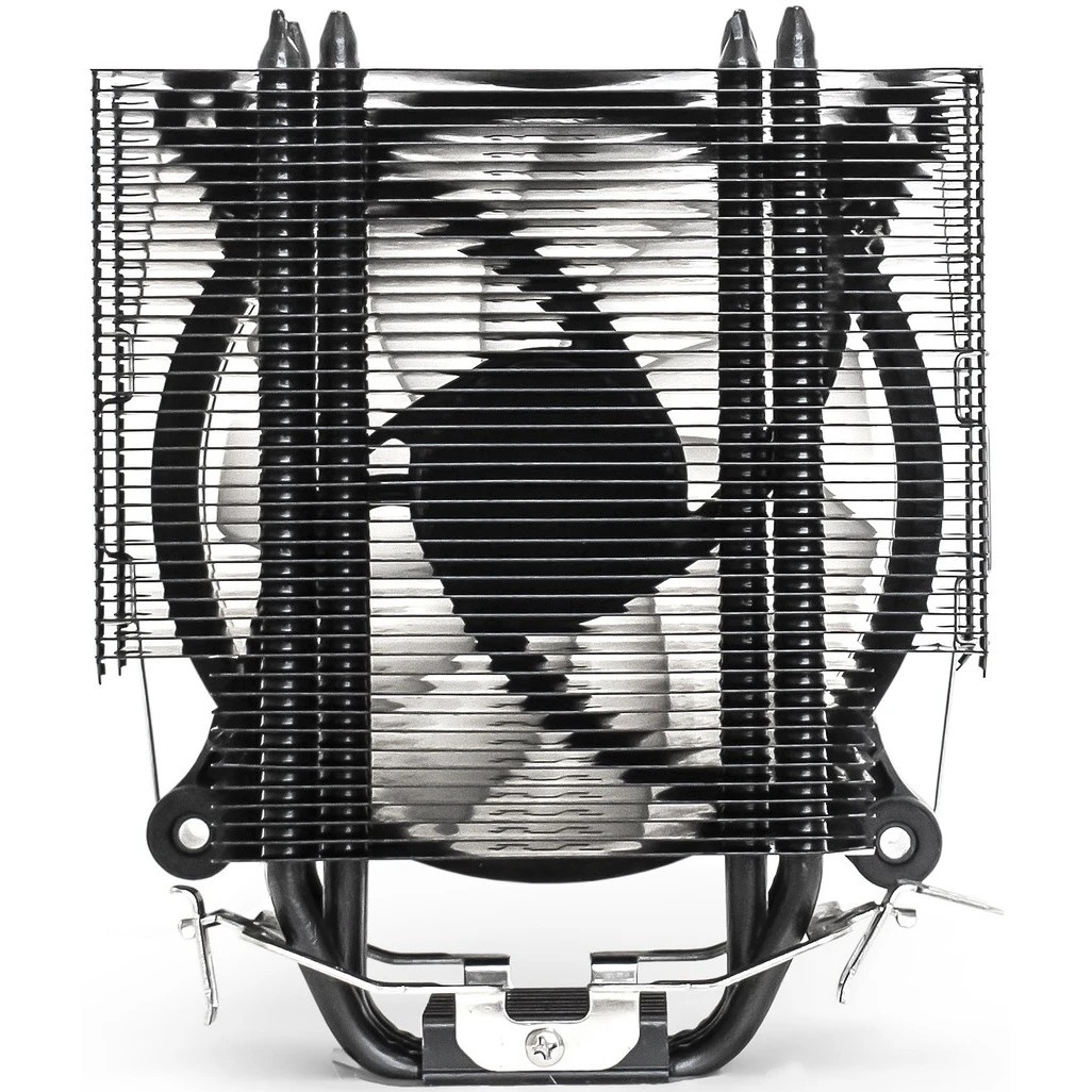 Кулер для процессора ExeGate Dark Magic EXX400V2-PWM.RGB серебристый, 120 мм, алюминий/медь, 2100 об