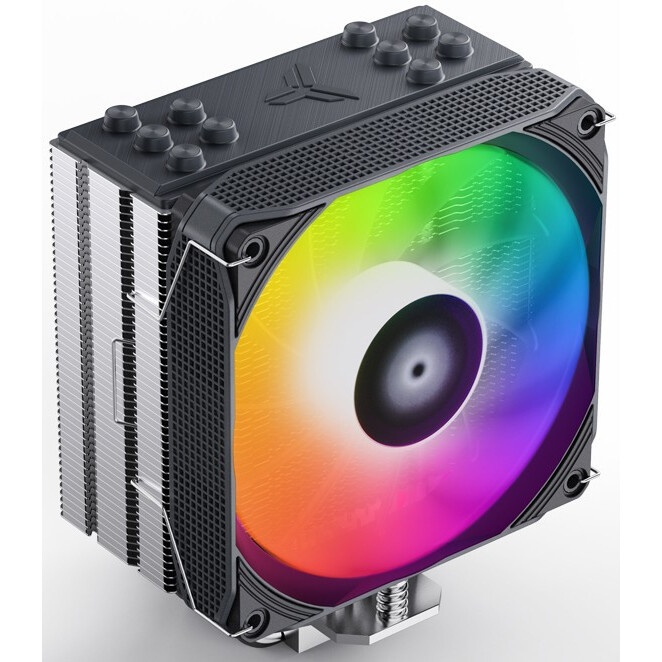Кулер для процессора Eurocase 6PI120ARGB черный, 120 мм, алюминий/медь, 1800 об/мин, 36 дБ, 4 pin, 2