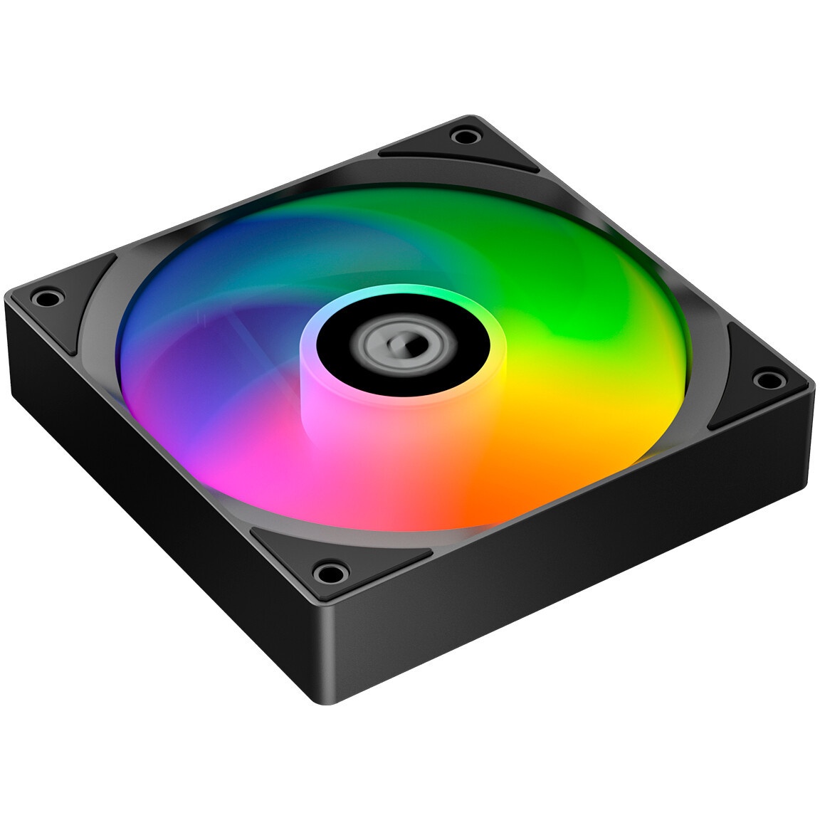 Кулер для процессора Eurocase 6PI120ARGB черный, 120 мм, алюминий/медь, 1800 об/мин, 36 дБ, 4 pin, 2