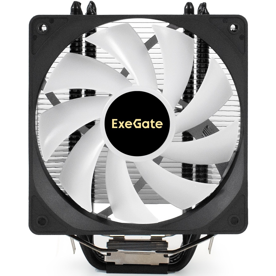 Кулер для процессора ExeGate Wizard EXX400V2-PWM.FRGB серебристый, 120 мм, алюминий/медь, 2400 об/ми