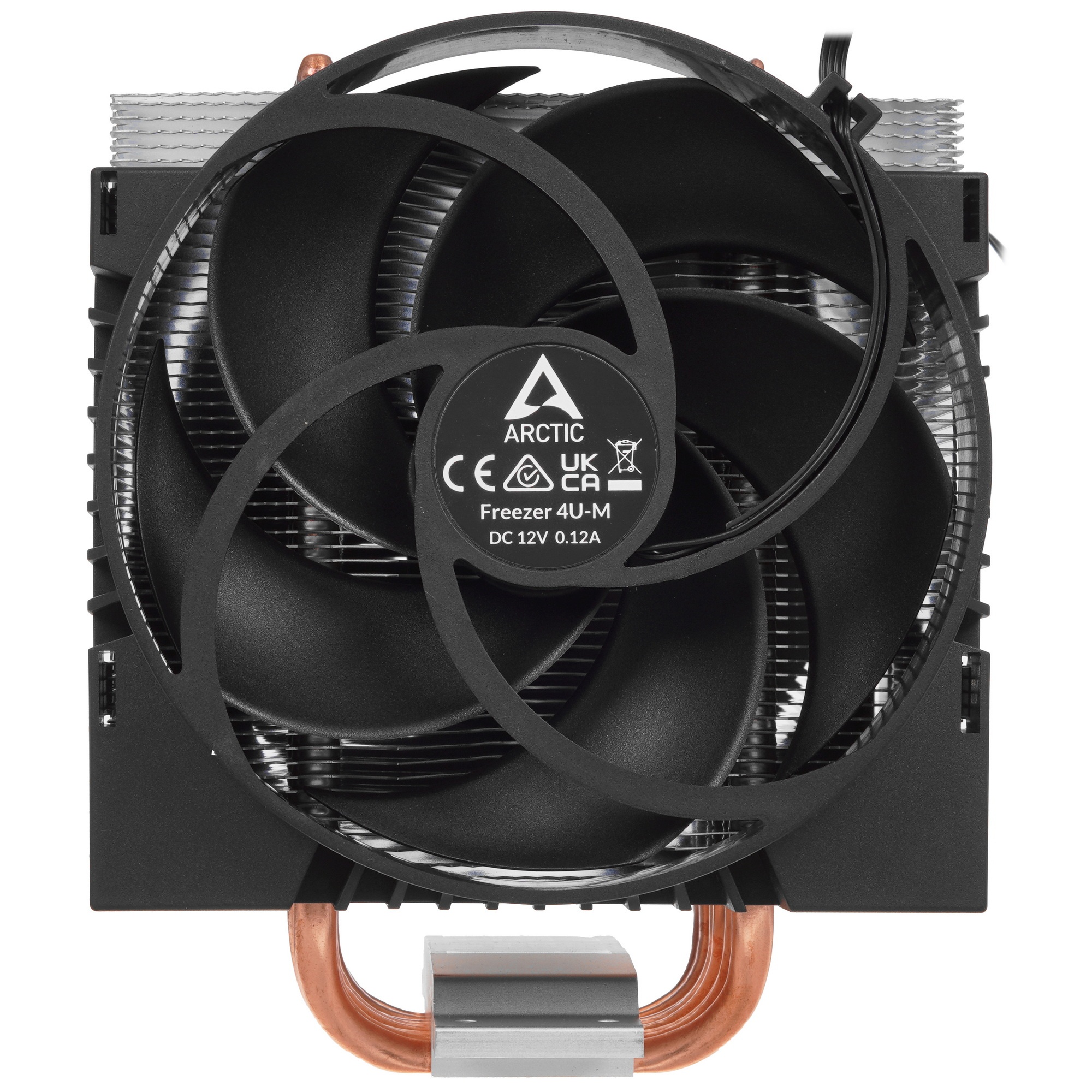 Вентилятор для процессора Arctic Freezer 4U-M Rev. 2 серебристый/черный, 120 мм, алюминий/медь, 2300