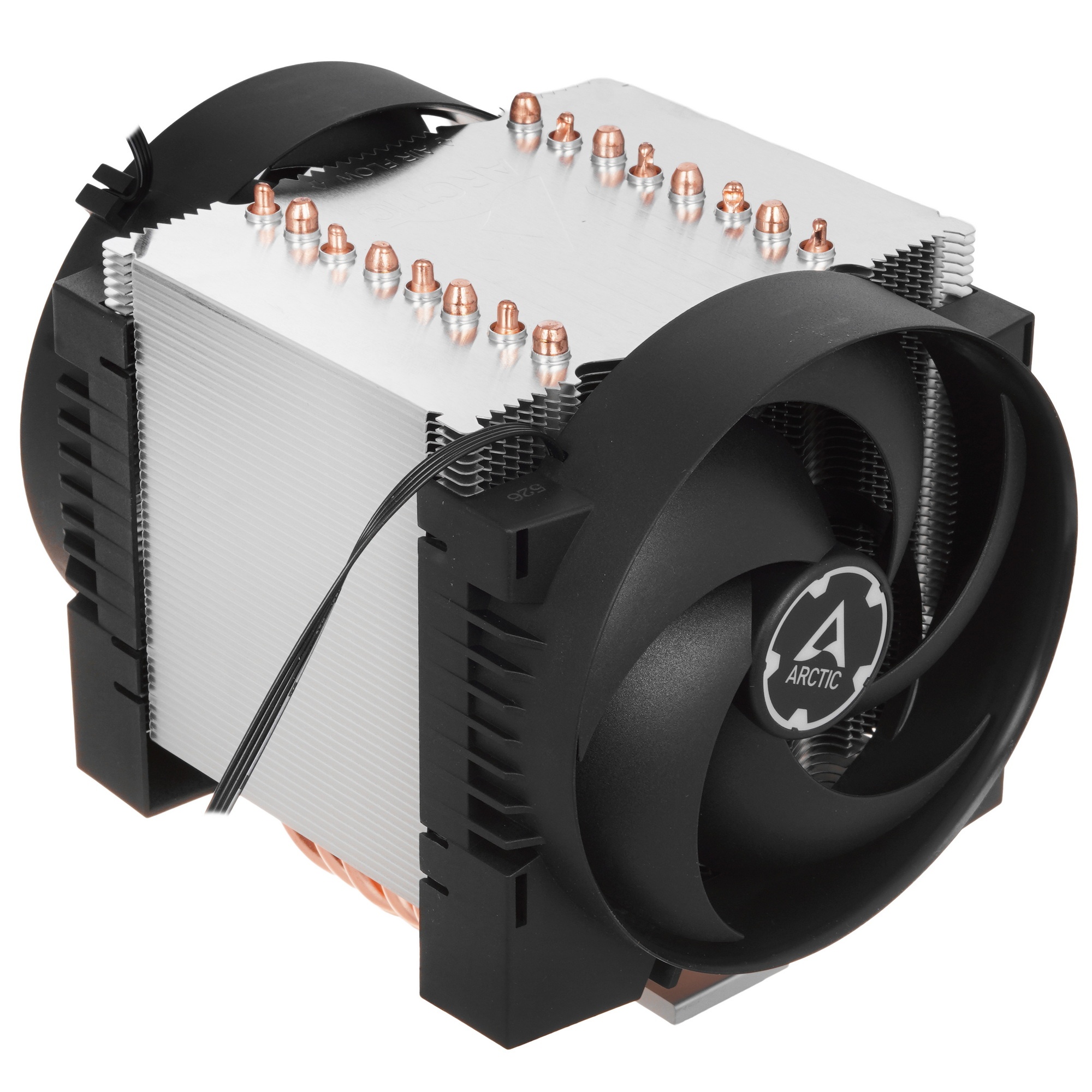 Вентилятор для процессора Arctic Freezer 4U-M Rev. 2 серебристый/черный, 120 мм, алюминий/медь, 2300
