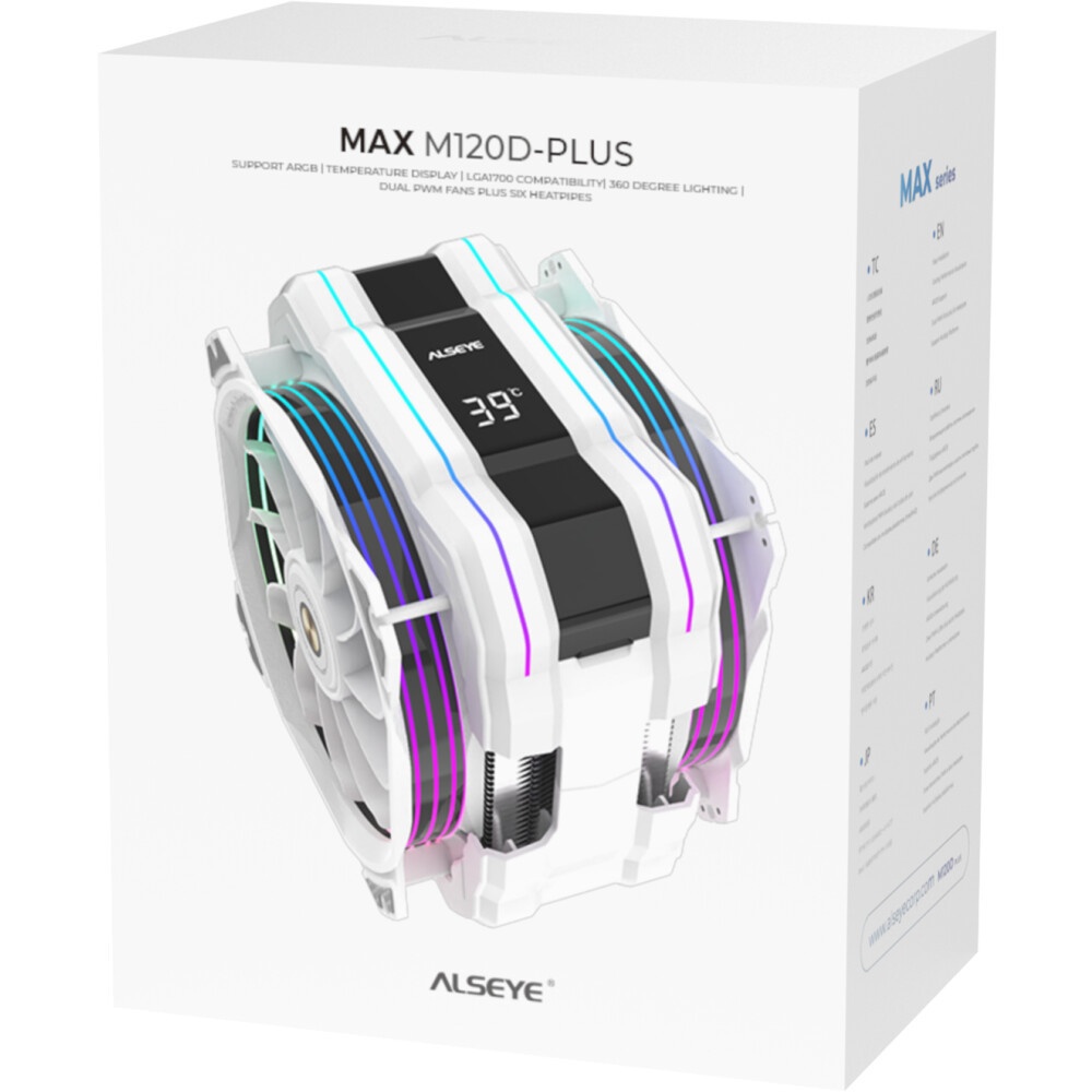 Кулер ALSEYE CPU COOLER i600 Pro-B(USA) AS.01.10.0016 черный 120мм алюминий+медь 2300rpm 35.3db 4-pi